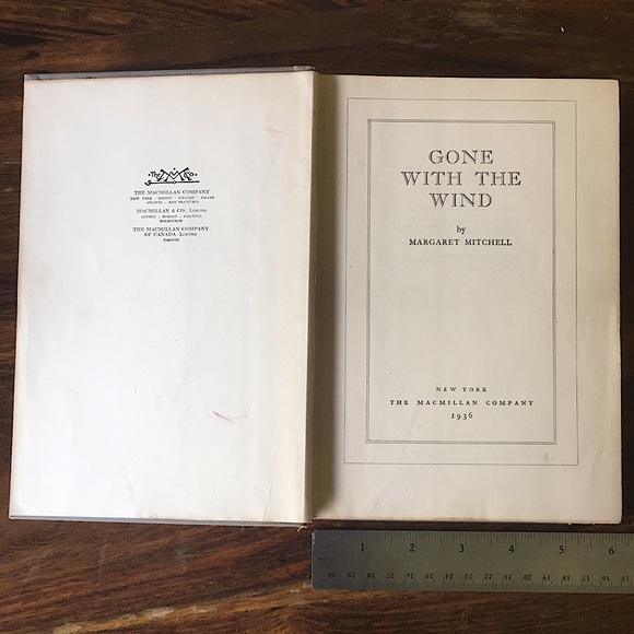 Margaret Mitchell Gone With The Wind 1st Edition August 1936 Macmillan Hardcover - Picture 14 of 16
